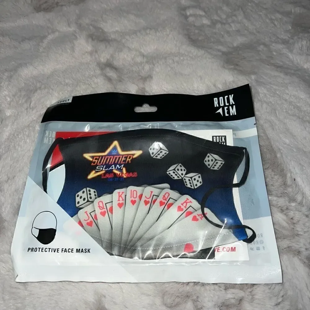 WWE Summer slam 2021 Memorabilia merch protective facemask ￼